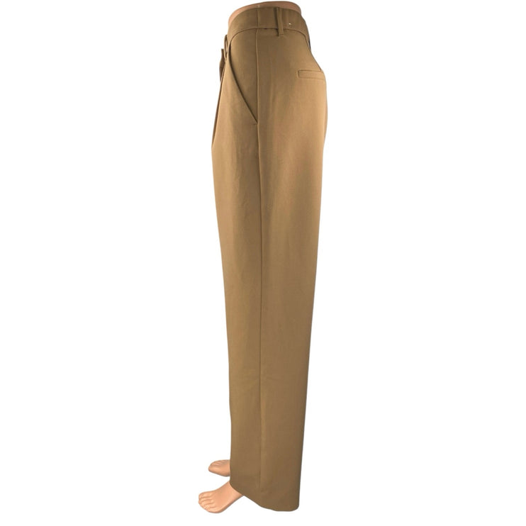 Abercrombie & Fitch Women's Brown High Waist Pleated Wide Leg Trousers Pants 29