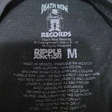 Death Row Records Men's Black White Long Sleeve Graphic T Shirt Tee Top Size M