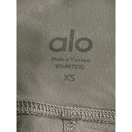 Alo Yoga Gray High Rise Skinny Yoga Gym Athletic Activewear Leggings Pants S/M