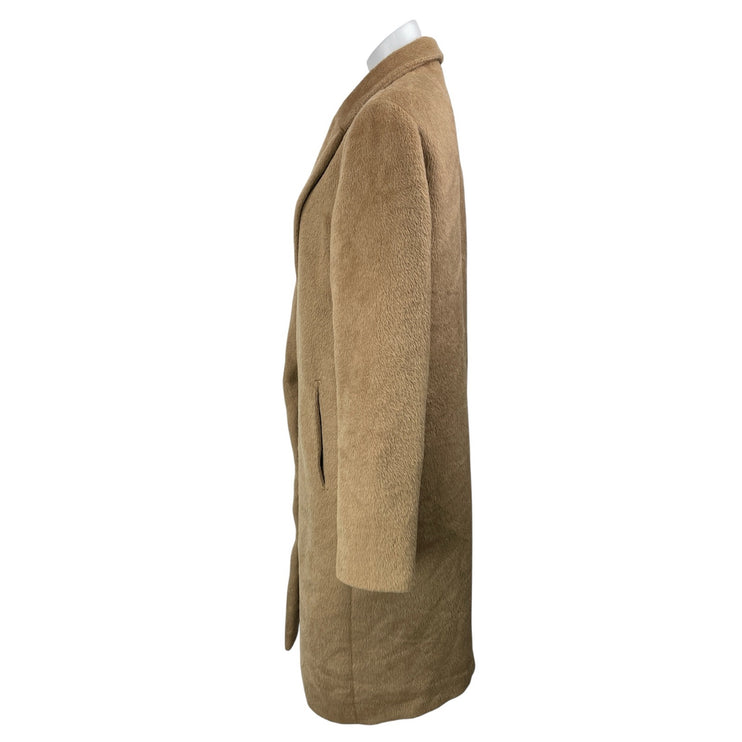 Aritzia Babaton Tan Wool Blend Fleece Long Sleeves One Button Overcoat Jacket S
