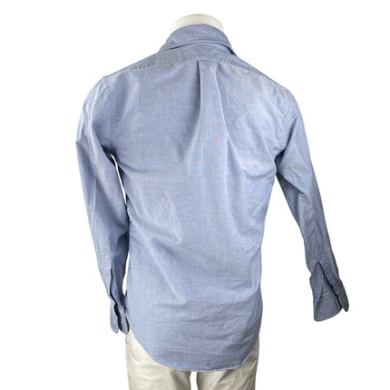 Brooks Brothers Blue Extra Slim Fit Long Sleeve Button Down Shirt Top 15 1/2-34