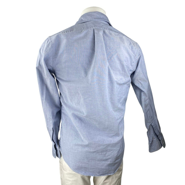 Brooks Brothers Blue Extra Slim Fit Long Sleeve Button Down Shirt Top 15 1/2-34