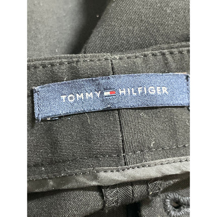 Tommy Hilfiger Men's Black High Waisted Straight Leg Trousers Dress Pants Size M