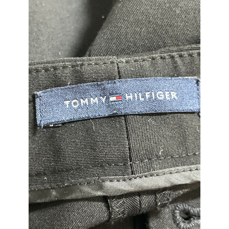 Tommy Hilfiger Men's Black High Waisted Straight Leg Trousers Dress Pants Size M