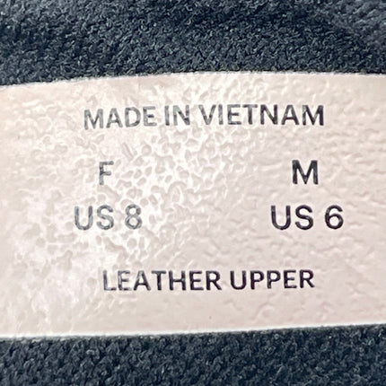 Everlane The Court Unisex Black Leather Lace Up Low Top Sneakers Shoes W-8 M-6