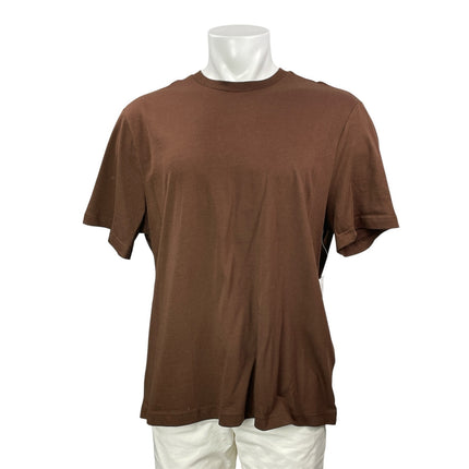 NEW Banana Republic Men's Brown Short Sleeves Casual Basic Tee T-shirt Top Sz XL