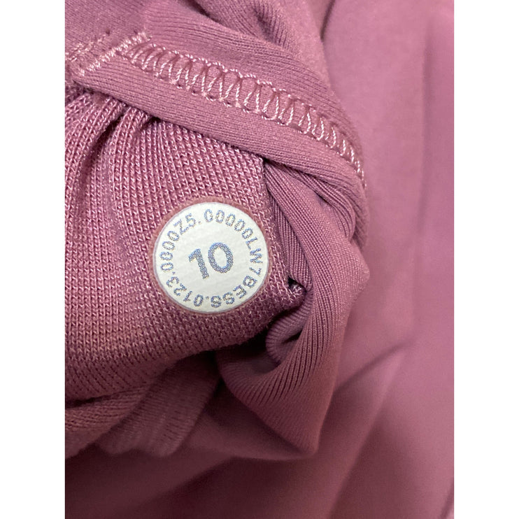 Lululemon Wunder Train Women's Pink High-Rise Activewear Yoga Biker Shorts 10