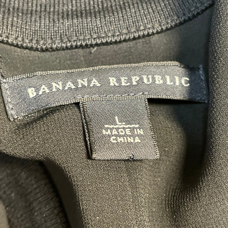 Banana Republic Women's Black Sleeveless Scoop Neck Racerback Maxi Dress Size L