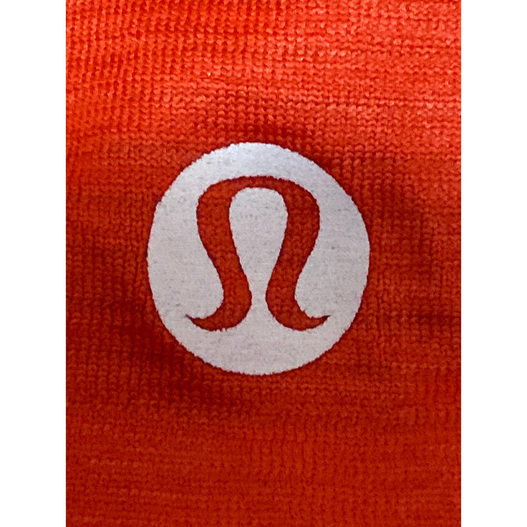 Lululemon Red Crew Neck Long Sleeve Yoga Gym Athletic Activewear T-Shirt Top M