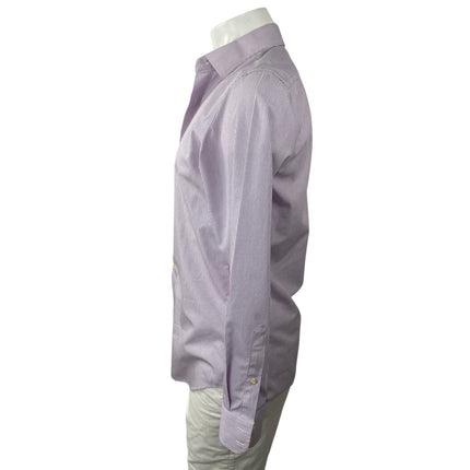 Banana Republic Men's Striped Collared Long Sleeve Slim Button Down Shirt Top S