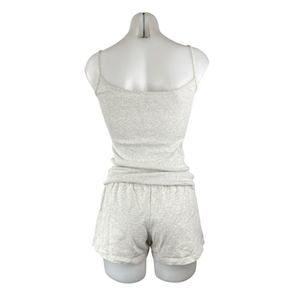 Brandy Melville Gray Cami Top T-Shirt Wide Leg Athletic Sleepwear 3 Piece Set S