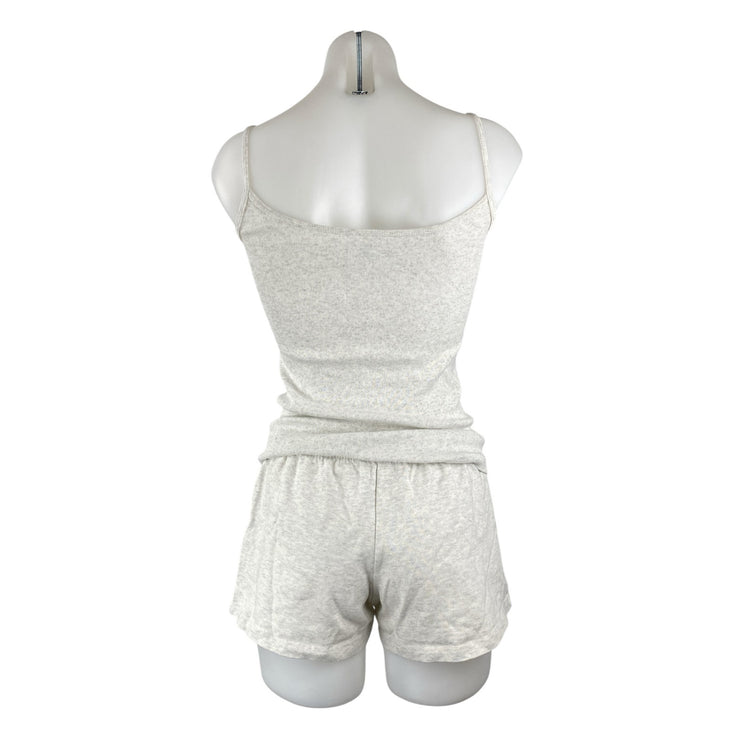 Brandy Melville Gray Cami Top T-Shirt Wide Leg Athletic Sleepwear 3 Piece Set S