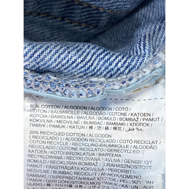 MNG Mango Women's Blue Light Wash High Rise Straight Leg Denim Jeans Size 8