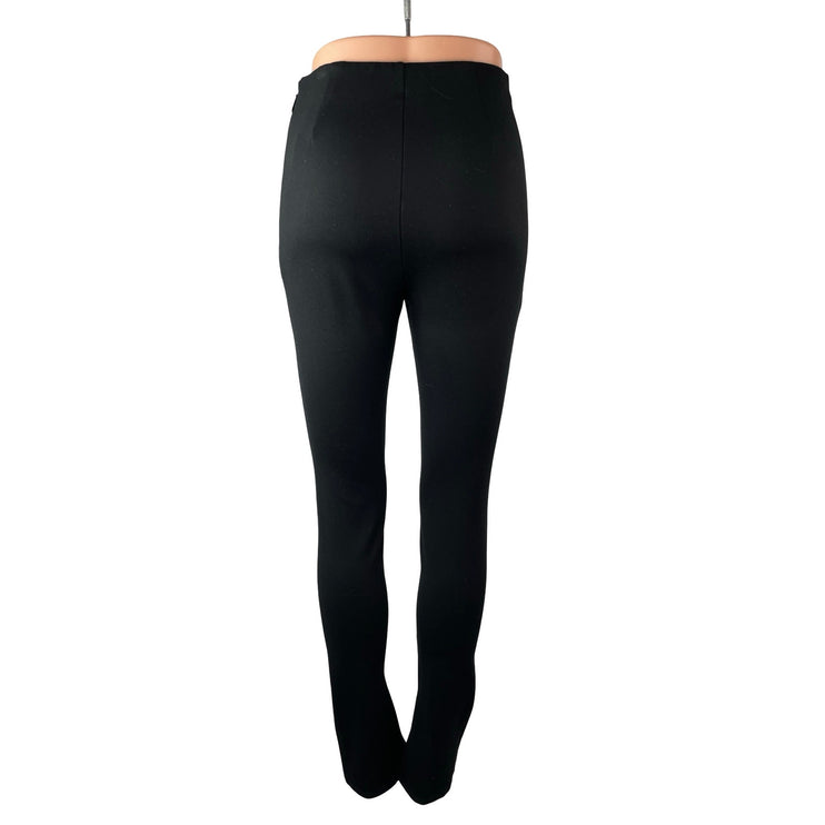 Anine Bing Max Women Black Slit Hem High Waisted Pintuck Career Leggings Pants 4