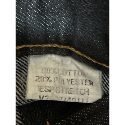 Women's Black Naruto Patchworks High Waisted Straight Leg Denim Jeans Pants 36