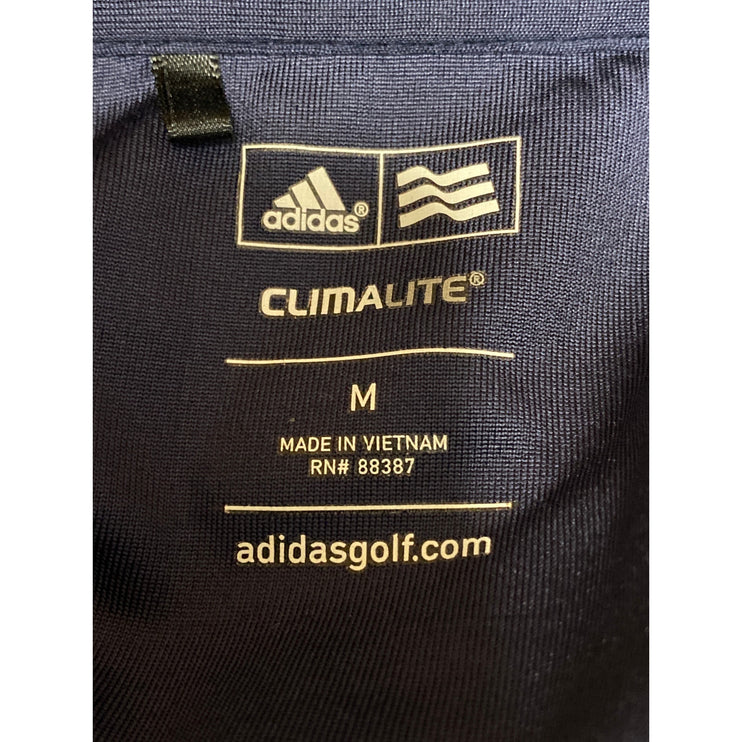 Adidas Climalite Multicolor Stripe Short Sleeve Classic Golf Polo Shirt Top Sz M