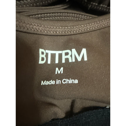 BTTRM Better Me Brown Contour Stitch Bralette Leggings Athletic 2-Piece Set M