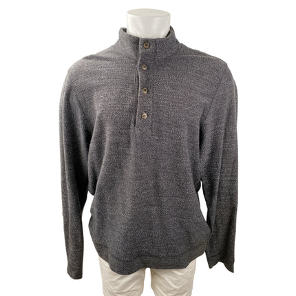 Marine Layer Clayton Men's Gray High Neck Long Sleeve Pullover Sweater Size XL