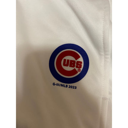 NEW Chicago Cubs Carl Banks G-III 4Her Athletic Activewear Track Coat Jacket L