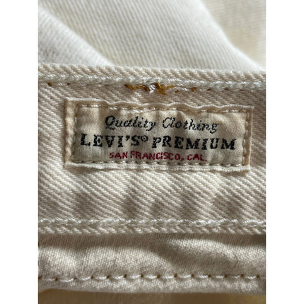 Levi's 70s High Slim Straight Leg Women's White High Rise Denim Jeans Size 27