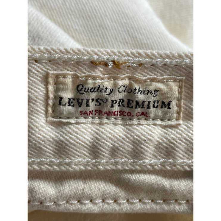 Levi's 70s High Slim Straight Leg Women's White High Rise Denim Jeans Size 27