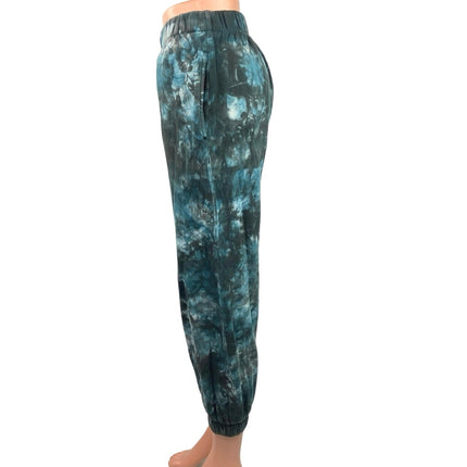 Wild Fable Green Black Tie dye Elastic Waist Pull On Loungewear Sweatpants Sz XS