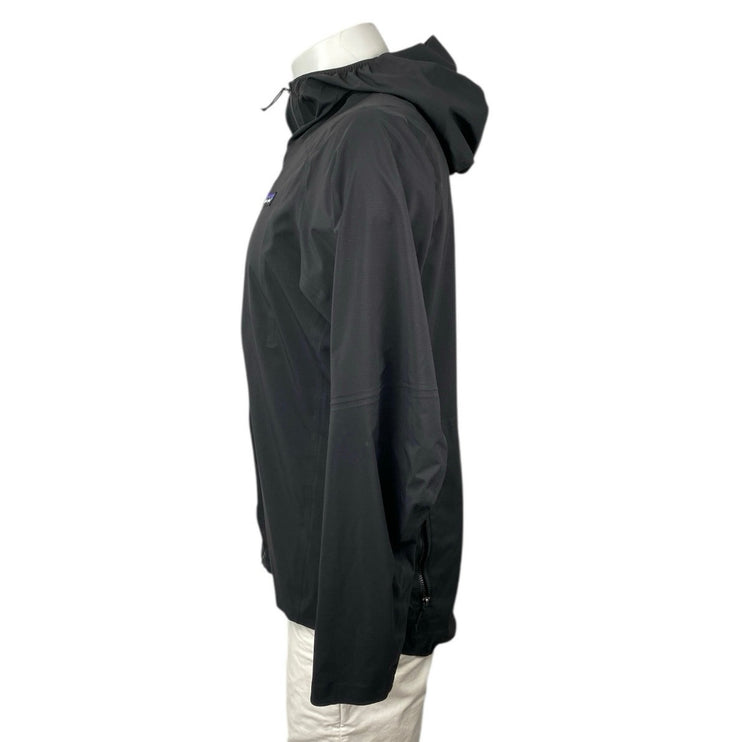 Patagonia Men's Black Full Zip Long Sleeve Hooded Hoodie Windbreaker Jacket Sz M