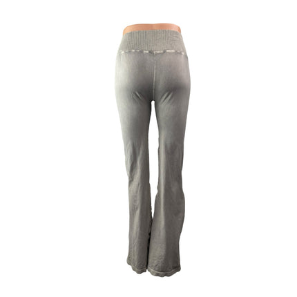 Free People FP Movement Women's Gray High Rise Flare Trousers Pants Size M/L