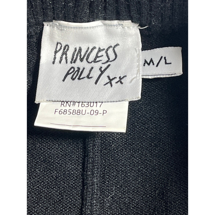 Princess Polly Black High Rise Shapewear Athletic Activewear Biker Shorts Sz M/L