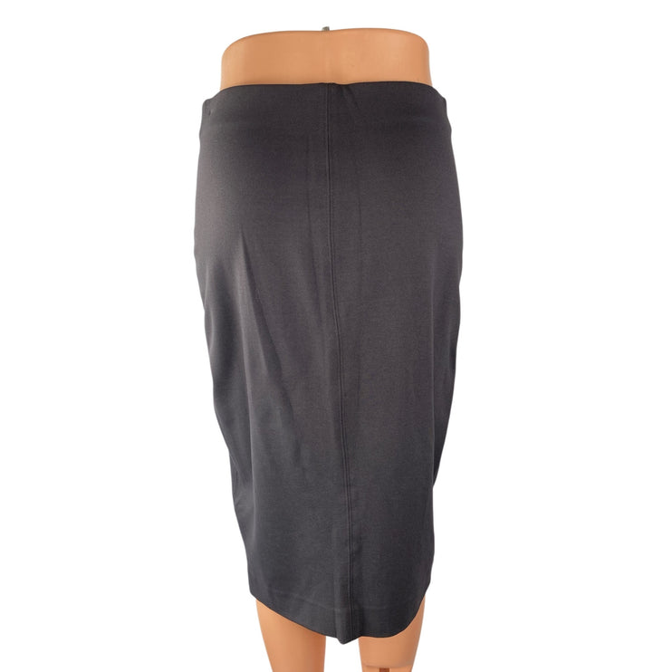 Aritzia Wilfred Women's Black High Rise Business Midi Bodycon Pencil Skirt Sz M
