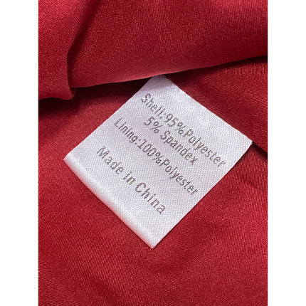 Emerson Lang Red Strapless Sweetheart Tube Bandeau Button Up Blouse Top Size S