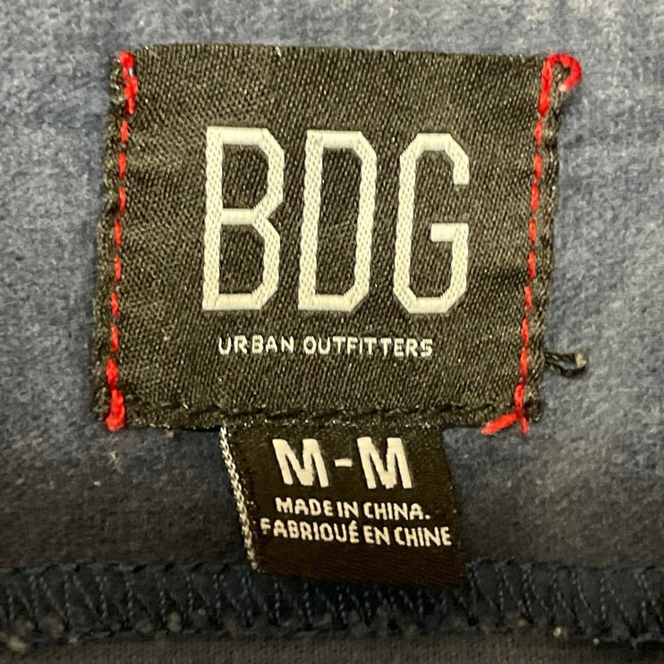 Urban Outfitters Women's Navy Blue Button High Waist Cargo Straight Mini Skirt M
