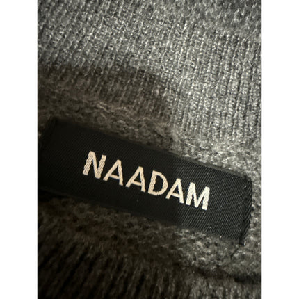 Naadam 100% Cashmere Women's Gray Knit Mock Neck Long Sleeve Sweater Top Size XS