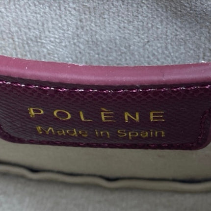 Polene Numero Dix Purple Leather 2-Way Crossbody Shoulder Crescent Handbag OS