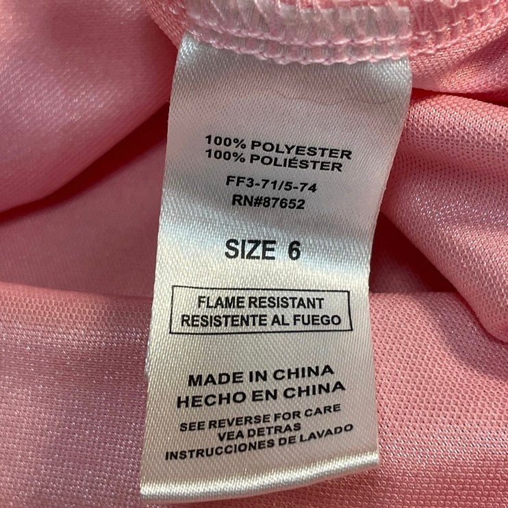 Bluey Bingo & Friends Girls Kids Pink Graphic Print Fantasy Nightgown Dress Sz 6
