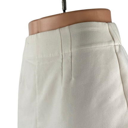 Abercrombie & Fitch Women's White Pull On High Waist A Line Mini Skirt Size S