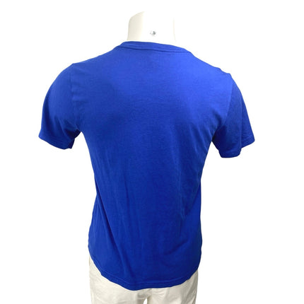 Ralph Lauren Polo Bear Blue Short Sleeve Crew Neck Graphic Tee T-Shirt Top Sz L