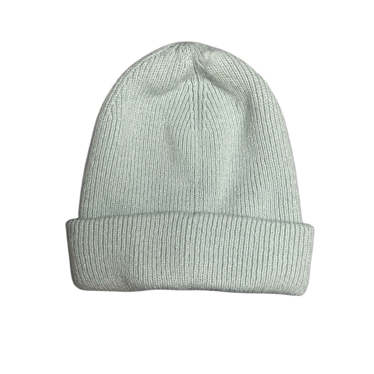 Barts Kids Girls Boys Unisex Blue Ribbed Knit Cuffed Bonnet Beanie Hat OS