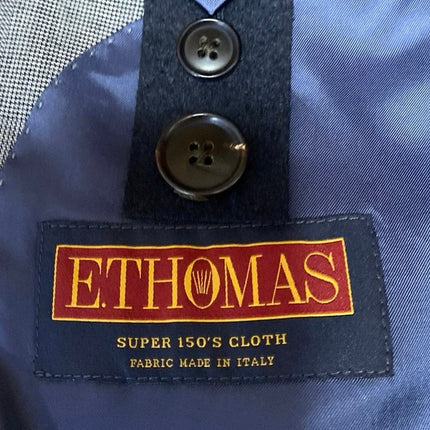 Suit Supply 100% Wool Men's Gray Long Sleeve Button Blazer Coat Suit Jacket 42