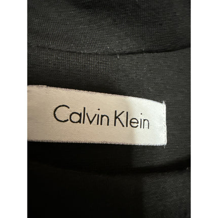 Calvin Klein Black Beige Tan Colorblock Sleeveless Mock Mini Sheath Dress Size S