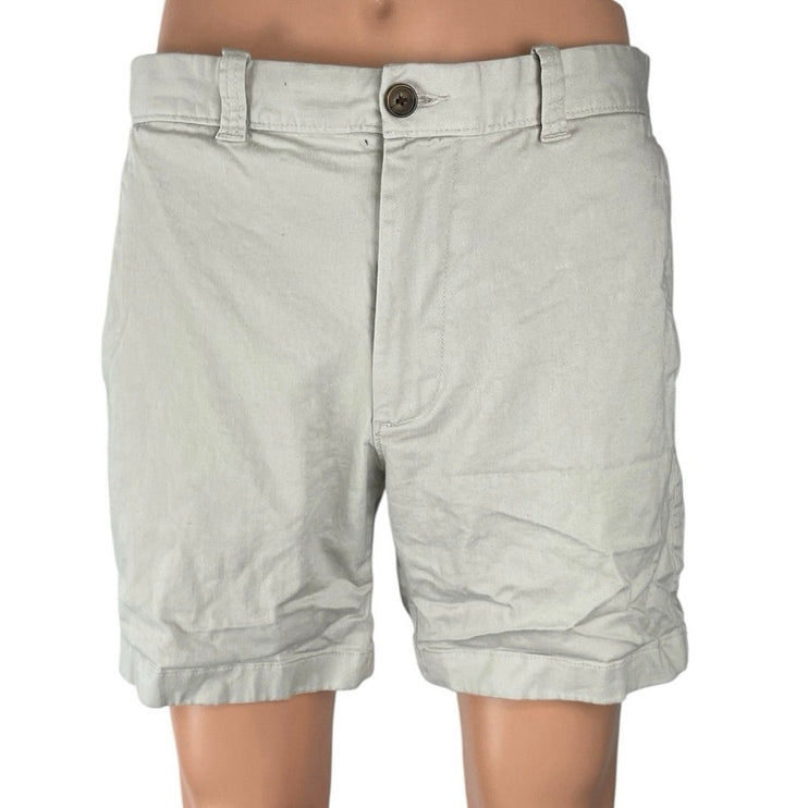 J.Crew Men's Beige High Rise Casual Lounge Stretch Golf Summer Chino Shorts 32