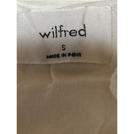 Aritzia Wilfred Sidonie White Cream Flutter Sleeve Tiered Mini Babydoll Dress S