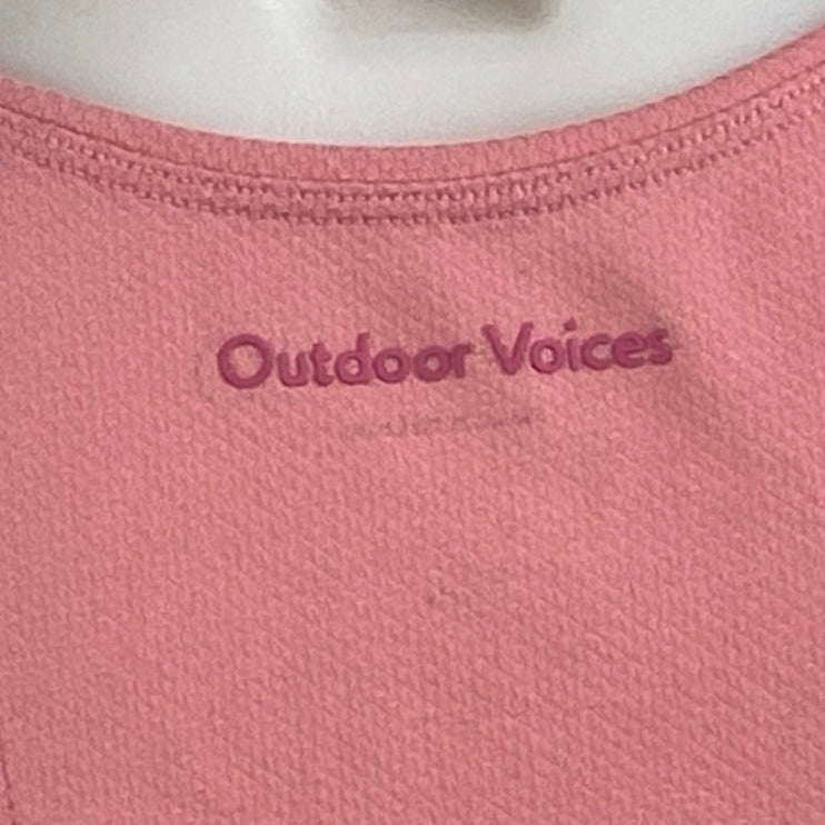 Outdoor Voices Athena Sleeveless Yoga Athletic Activewear Crop Muscle Tank Top S