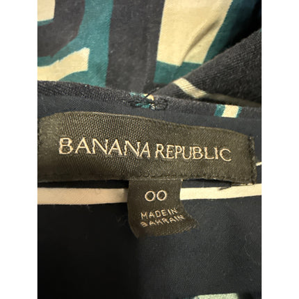 Banana Republic Sloan Multicolor Geometric Print Skinny Ankle Trousers Pants 00