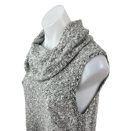 Two by Vince Camuto Heather Gray Cowl Neck Sleeveless Sweater Mini Dress Size L