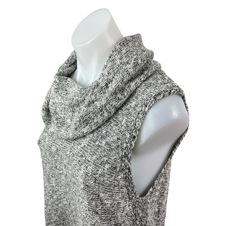 Two by Vince Camuto Heather Gray Cowl Neck Sleeveless Sweater Mini Dress Size L