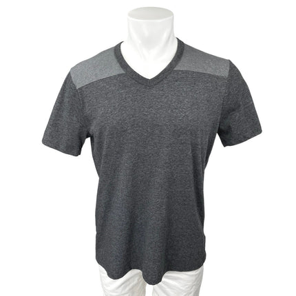 Joe's Men's Gray Colorblock Heather Short Sleeve V Neck T Shirt Tee Top Size L