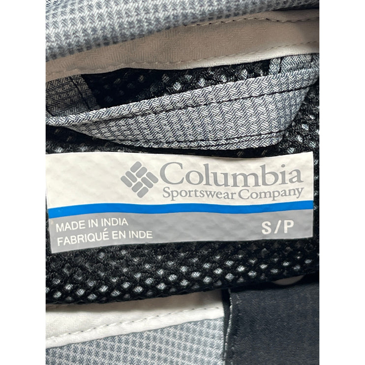 Columbia PFG Tamiami Gray Black Hoodie Hooded Long Sleeve Sweatshirt Top Size S