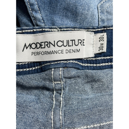 Modern Culture Womens Blue Medium Wash High Waisted Skinny Denim Jeans Pants 30