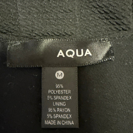 Aqua Women's Black Sleeveless Cutouts Zipper Mini Pencil Sheath Dress Size M